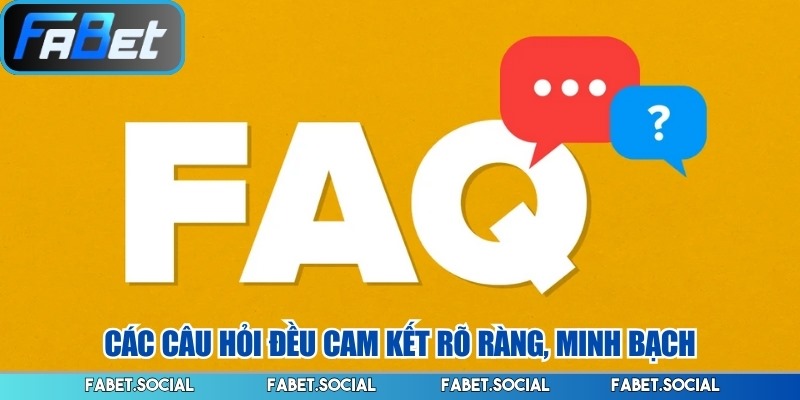 Các câu hỏi đều cam kết rõ ràng, minh bạch
